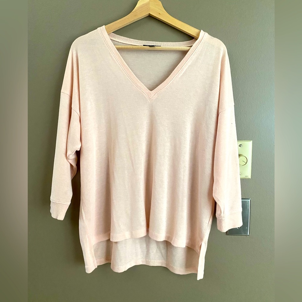 J.Crew Soft Pink V-Neck Sweater